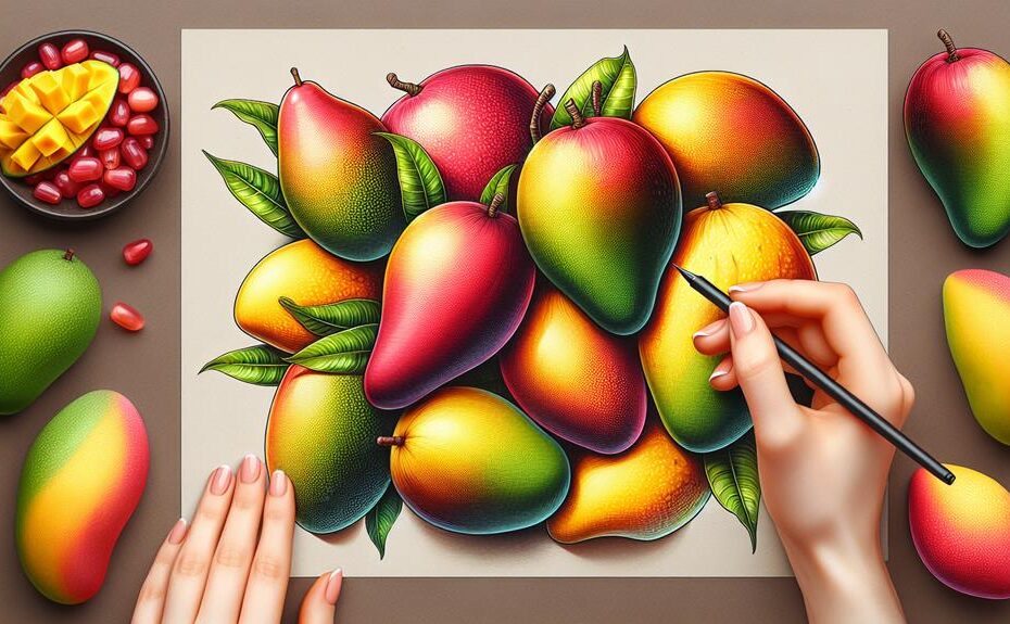 diverse hybrid mango selection