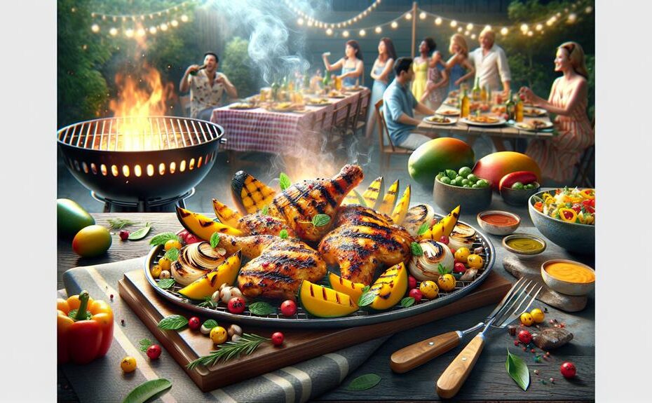 flavorful grilled mango dish